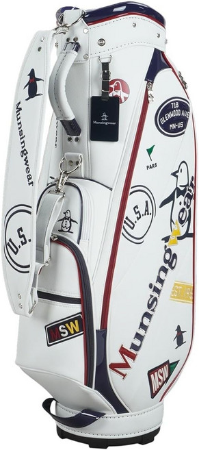 먼싱웨어 여성 캐디백 3.0kg 8.5인치 6분할 46인치 팝 디자인 MQCXJJ01, WH00(화이트), 1개