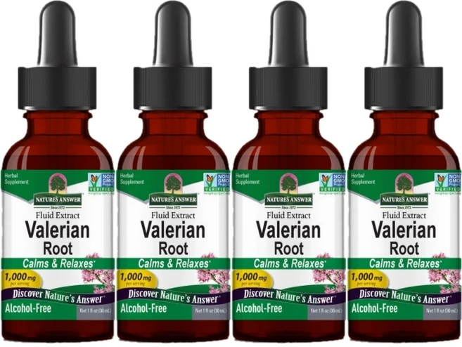 네이처스앤서 고흡수 발레리안 뿌리 1000mg 액상 액체, 4개, 30ml - 쿠팡