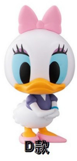 M.M小舖 BANDAI 轉蛋 迪士尼 精選 精裝 造型轉蛋 環保轉蛋 蒸汽船 米奇 唐老鴨 全4款, 1個, D款/黛西 22A06