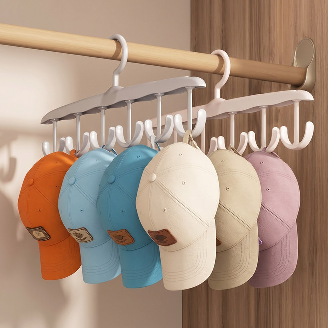 베리블루 구김방지 옷장 모자 걸이 공간절약 수납 걸이대, 2개, 화이트