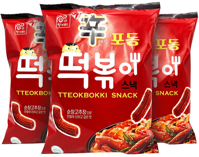 신포동 떡볶이 305g 스낵 과자 사무실간식 안주거리, 3개