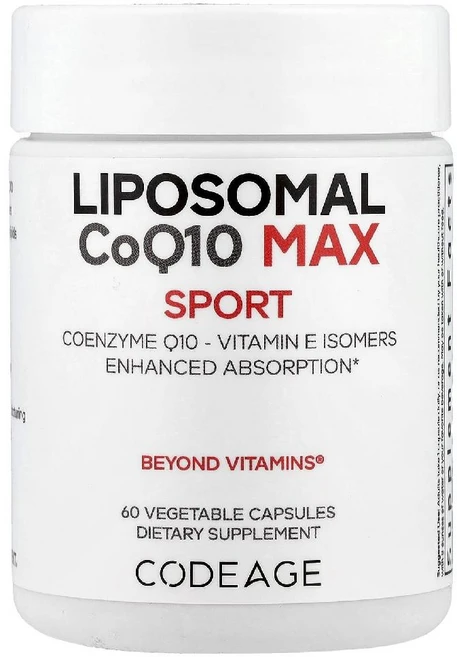 코드에이지 Liposomal CoQ10 Max 리포솜 코큐텐 코엔자임Q10 베지캡슐 60정, 1개 - 쿠팡