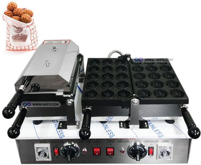 태양산업 정품 국내산 업소용 전기식 호두 과자 15p + 땅콩 빵 과자 12p 혼합 기계 2구