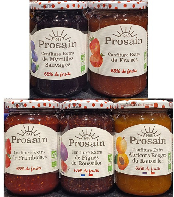 Prosain 프로상 유기농 잼 350g (1.블루베리 2.딸기 3.라즈베리 4.무화과 5.살구 / 5종 택1) / 프랑스, 1개