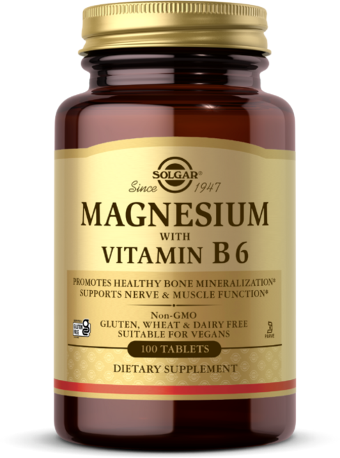 솔가 마그네슘 비타민 B6 포함 타블렛, 100정, 1개