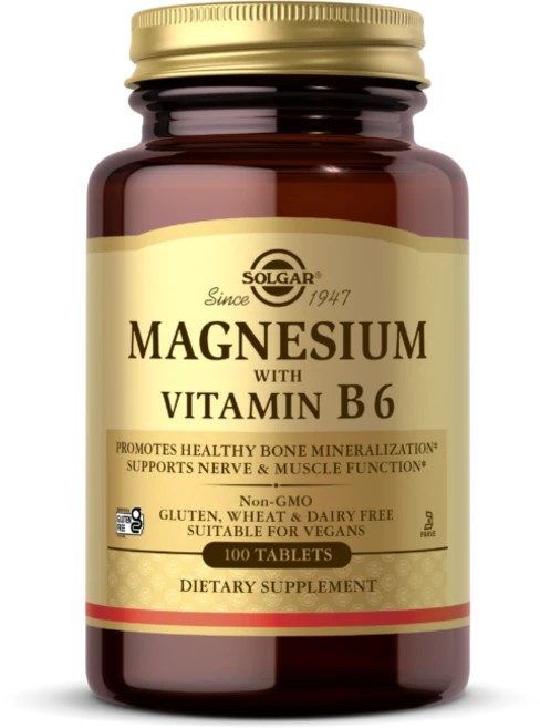 솔가 마그네슘 비타민 B6 포함 타블렛, 100정, 1개 - 쿠팡