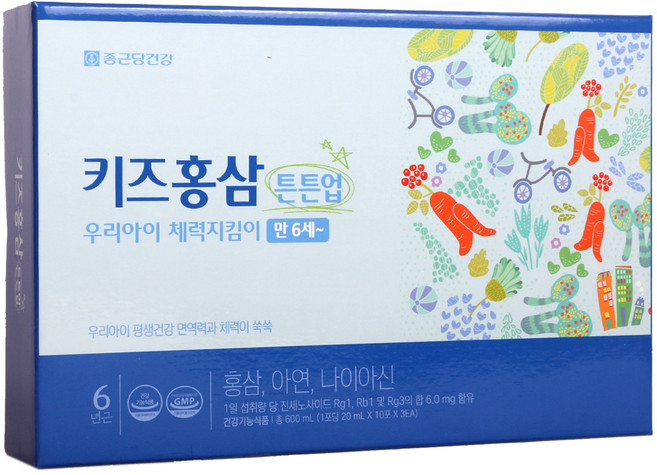 종근당건강 키즈홍삼 튼튼업 20ml x 30포, 20ml:30개, 30개