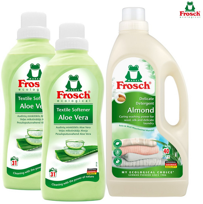 독일 프로쉬 세탁3종(울세탁+섬유유연제2개), 2개, 1ml