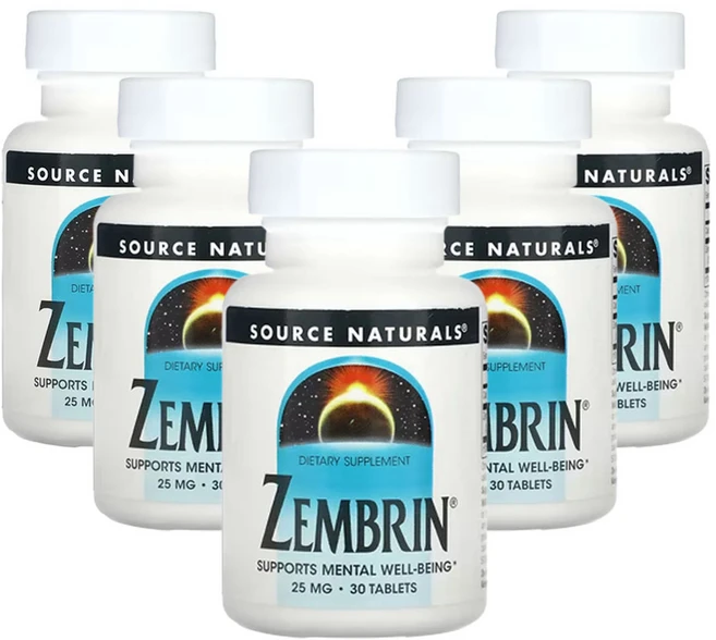 소스네츄럴스 젬브린 25mg 30 정, 5팩, 30정 - 쿠팡