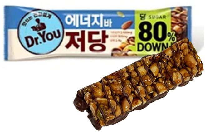에너지바 저당, 50g, 24개