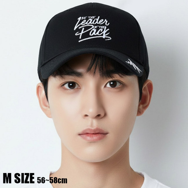 베이직엠 남성 야구모자 볼캡 챙 바이탈 사인 (M 사이즈 57~59cm/ L 사이즈 59~61cm)