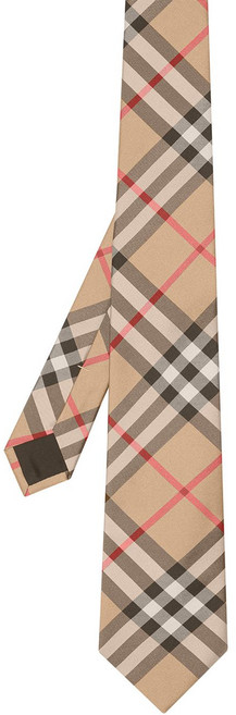 버버리 모던 컷 빈티지 체크 실크 넥타이