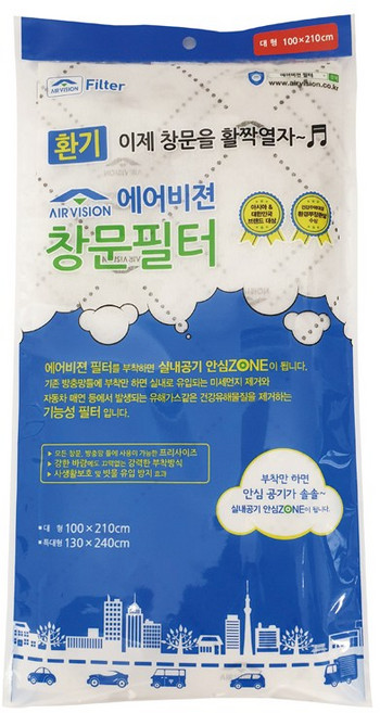 에어비젼 창문필터 리필, 1개