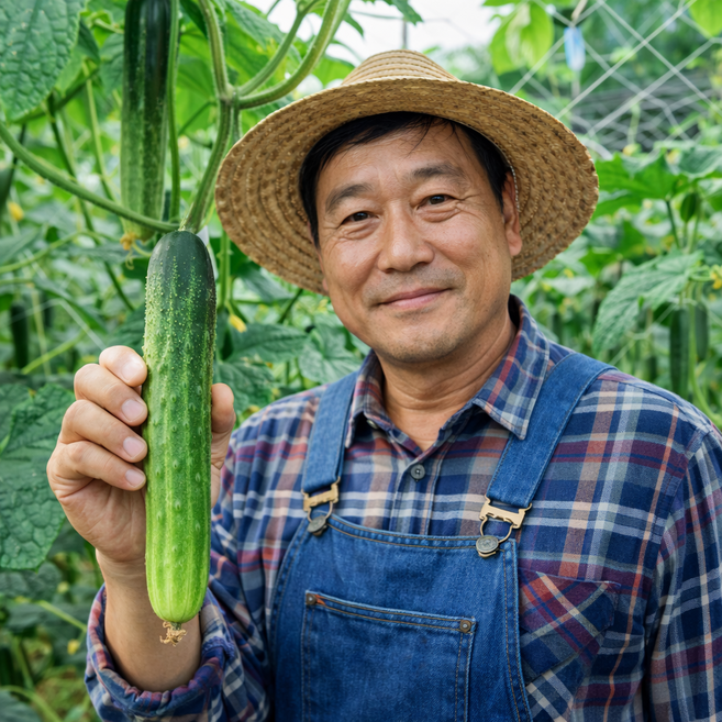 노씨고집 산지직송 상품 백다다기 백오이, 1개, 2kg