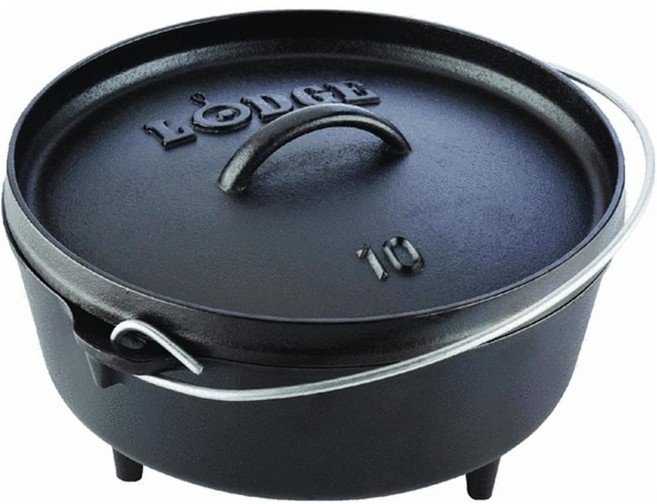 LODGE 10吋荷蘭鑄鐵鍋 4QT, 1個
