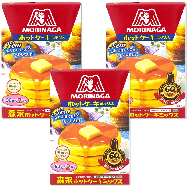 모리나가 핫케익믹스, 300g, 3개