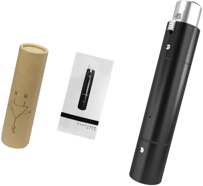 다이나믹 마이크 프로페셔널 앰프를 위한 마이크 프리앰프 클린 최대 28dB 향상, 검은색