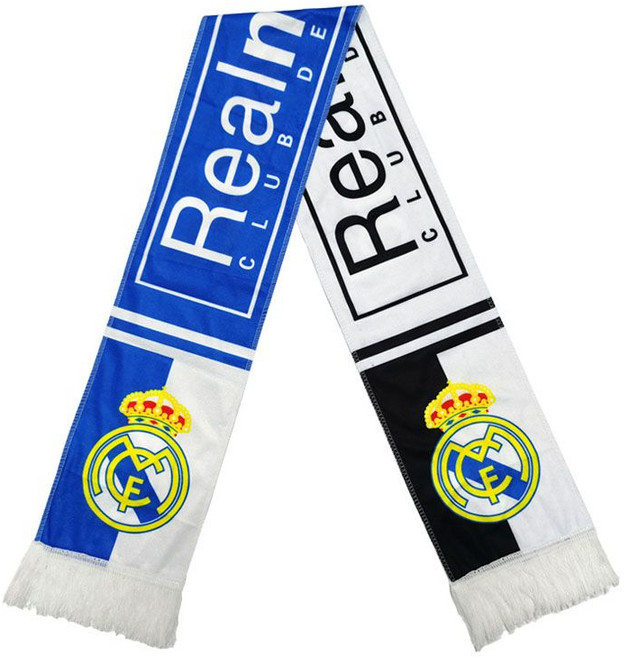 응원스카프 맨시티 머플러 목도리 레알마드리드 리버풀 첼시 축구 응원 손수건, 레알 마드리드, 1개