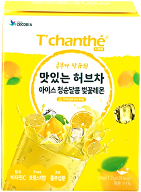 티샹떼 54 맛있는 허브차 아이스 청순달콤 벚꽃레몬 삼각망 20티백, 20개입, 1.2g, 2개, 1.2g