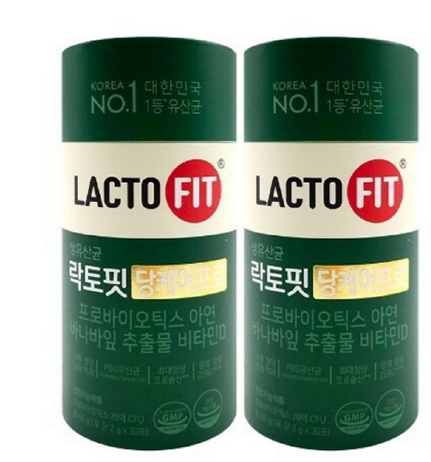 락토핏 당케어 유산균, 60g, 2개
