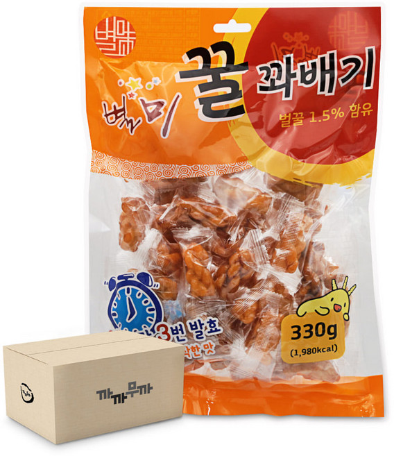 별미 꿀 꽈배기 1box, 330g, 15개