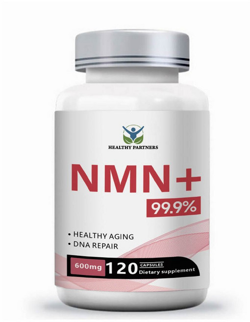 HEALTHY PARTNERS NMN+600mg 고순도 99.9% 니코틴아미드 NAD 무관세, 2개, 120정
