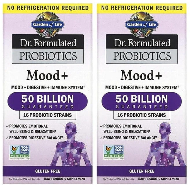 가든오브라이프 유산균 무드 500억 60정 2병 프로바이오틱스 Mood Probiotics, 2개 - 쿠팡