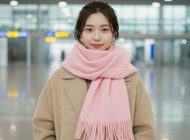 리앤솜 따숨파파 캐시미어 목도리 머플러 어깨 숄