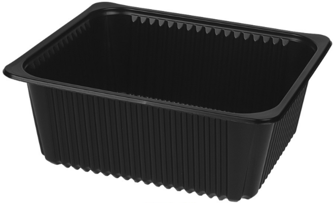 큐담 실링용기 Q-23199 230x190x90 2800ml 검정색 540개