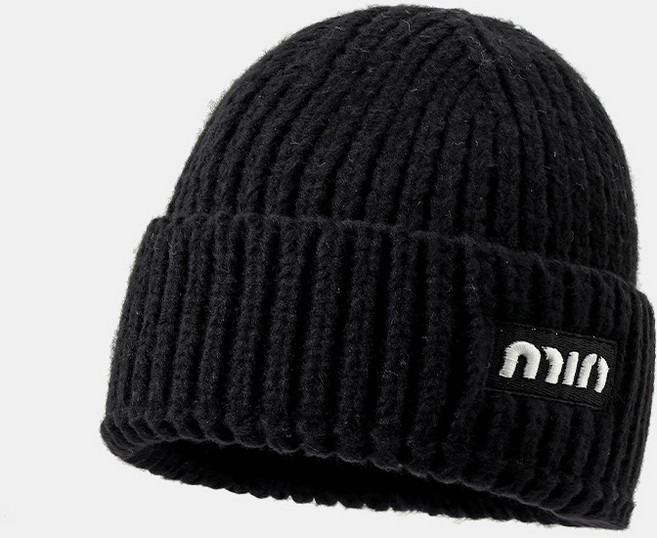 모자 보온 모자 2025 여성 학생 알파벳 양털 모자 단색 다용도 추위 모자 가을 겨울 니트 패션 단색 알파벳 여성 양털 모자 니트 다용도