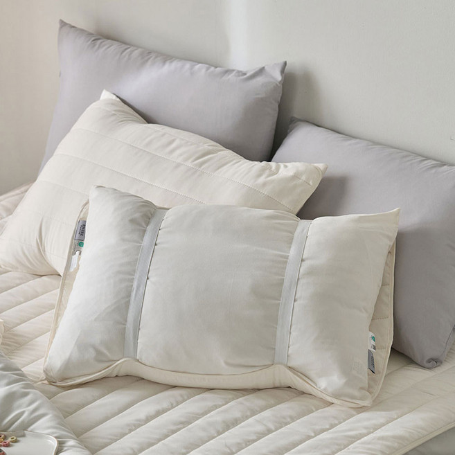 에메르 알러제로 다운필 슬로안 이중밴딩 누빔 베개커버 2개세트