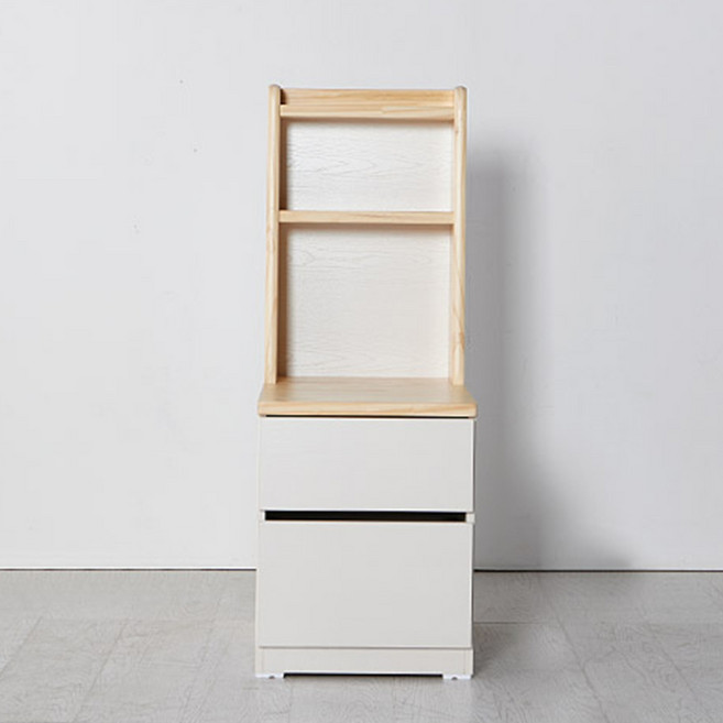 국산 400 미송 원목 협탁 2단 서랍장 패널 세트, 1개