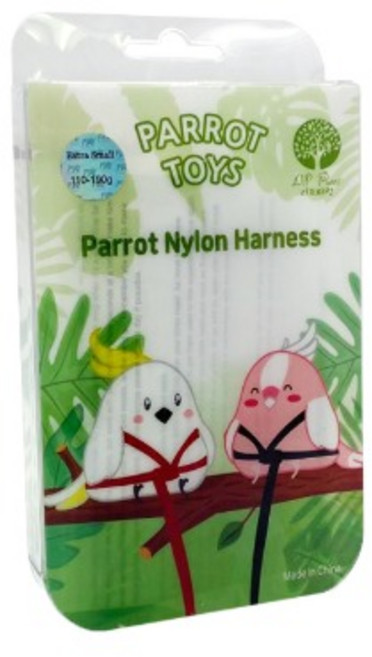 코뉴어 앵무새 하네스 XS 왕관 퀘이커 썬코뉴어 카이큐 목도리 가슴줄 발목링 리드줄 외출 산책, 1개