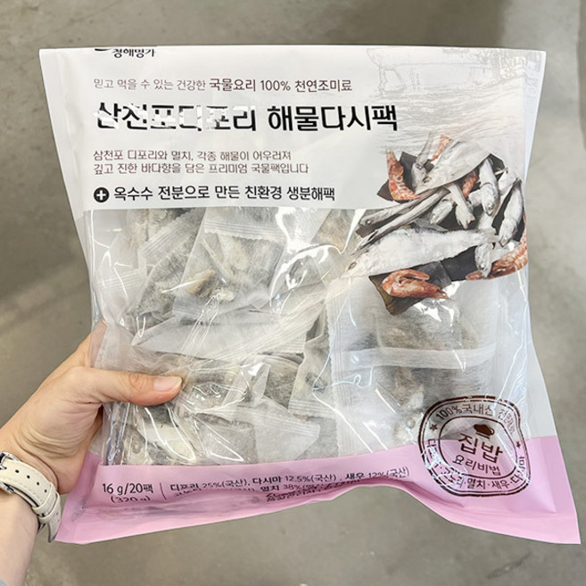 삼천포 디포리해물다시팩, 기본, 1개, 320g