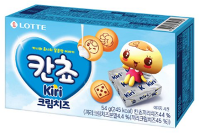 롯데웰푸드 칸쵸 끼리 크림치즈, 54g, 1개