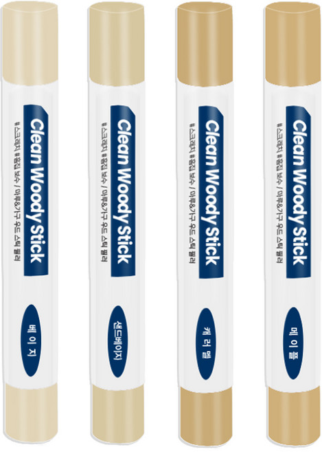 철물팩토리 우드필러 퍼티 흠집 마루바닥보수 메꿈제 4종, 1개, 베이지+샌드베이지+캐러멜+메이플