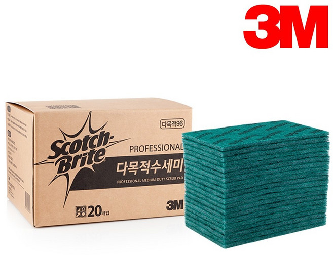 3M 다목적 96 수세미, 60개, 1개