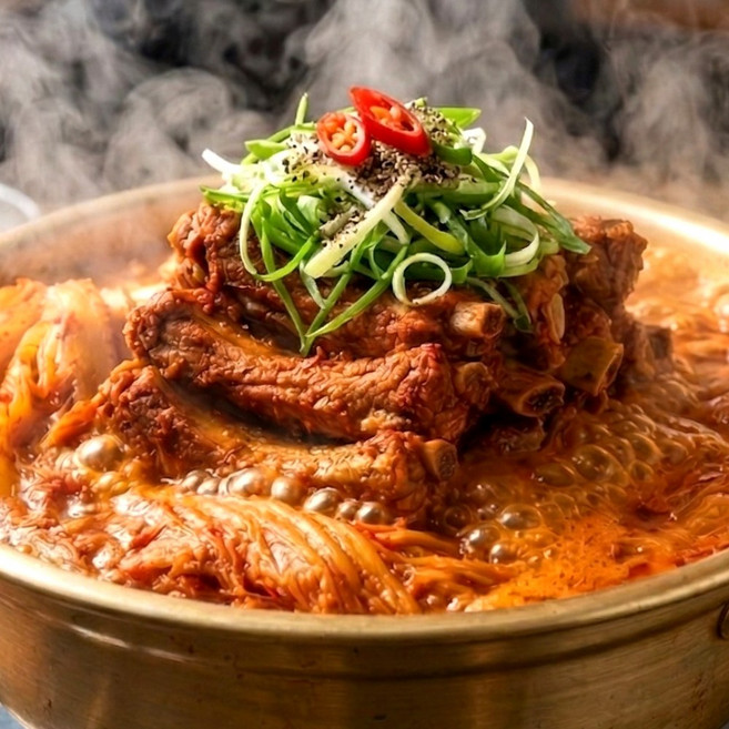 자글자글 양푼이 등갈비 김치찜, 3개, 500g