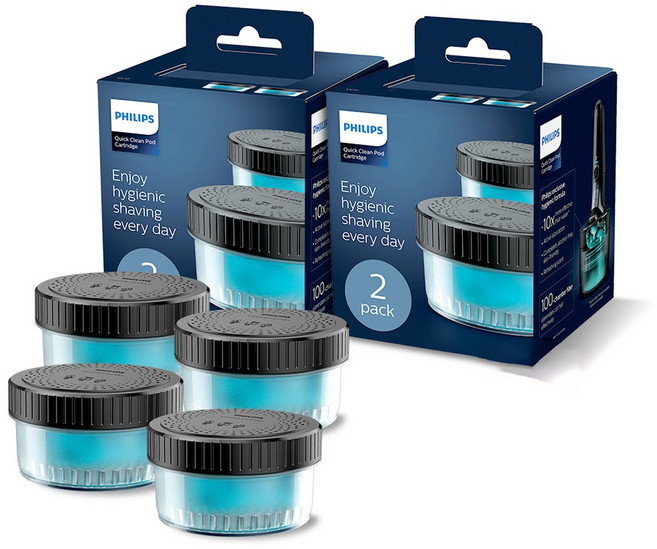 필립스 무선 클렌징 팟 세척 카트리지 세정액 2개입, cc12/포트, 다크단일색상, 2세트