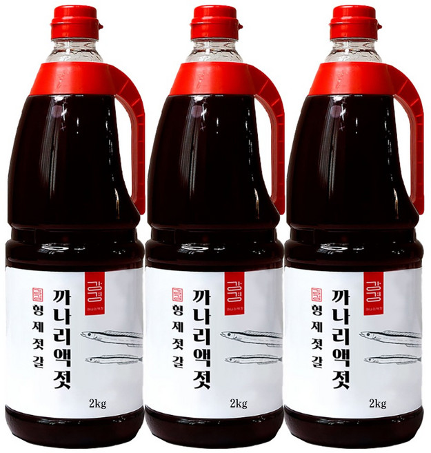 강경 국산 까나리액젓 원액, 2kg, 3개