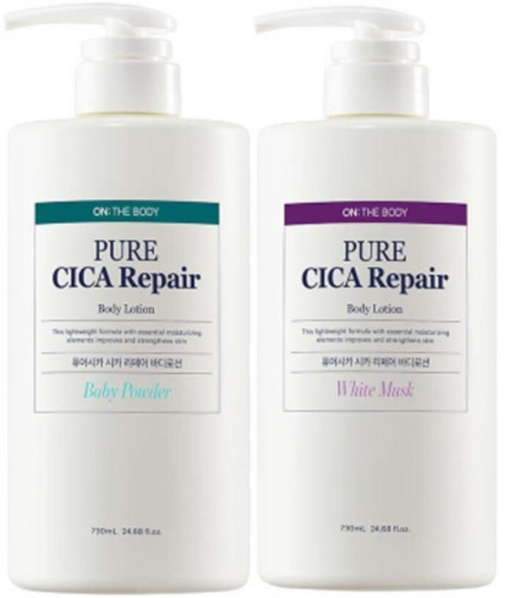 온더바디 퓨어시카쉐어 바디로션 (머스크 파우더) 730ml 총2개, 2개