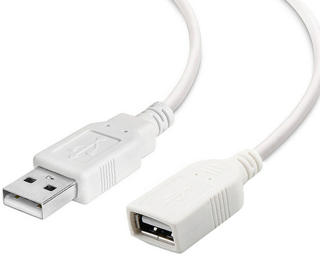 USB 02 USB2.0 연장 케이블선 AM/AF 몰딩형 AF, 1개, 1m