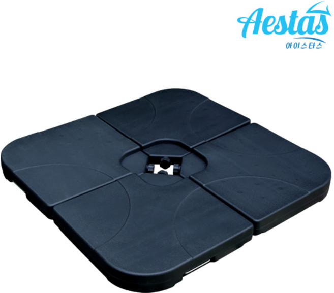 아이스타스 360도 회전 특대형파라솔 2.5m 폴딩 초대형파라솔 그늘막, 사각 받침대 BDO-007