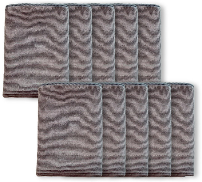 국산 초극세사 고급 경편 2합 걸레 행주, 그레이, 10개