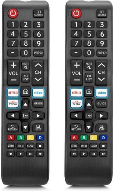 2개 묶음 TCL 구글 TV 리모컨 교체용 범용 스마트 UHD HDR LED QD 미니 QLED 4K TV용 Roku 아님, 삼성 TV용