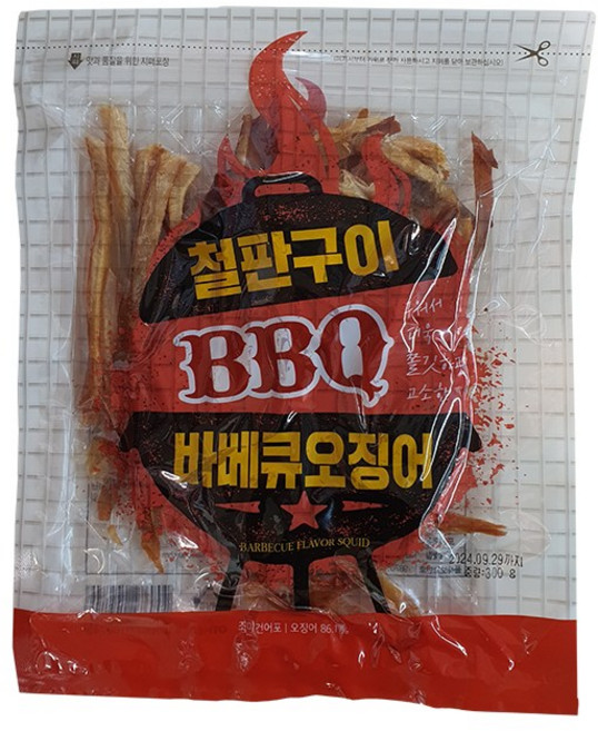 오천산업 철판구이 BBQ 바베큐오징어 300g, 2개