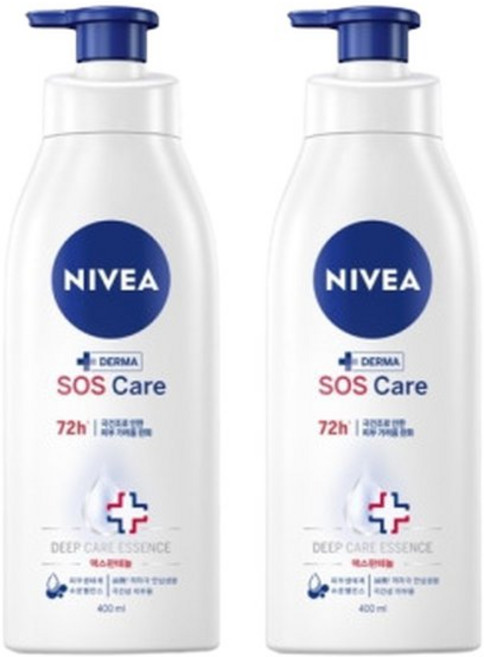 니베아 SOS 케어 바디로션 400ml 2개