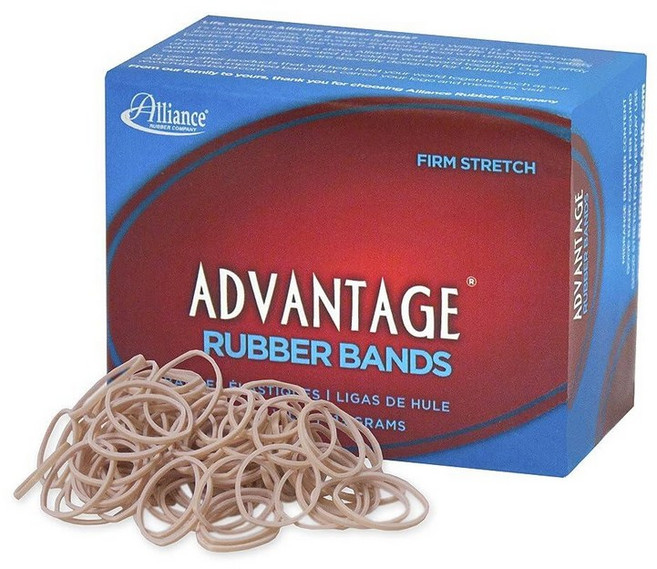 Alliance Rubber 26309 어드밴티지 고무 밴드 사이즈 #30 0.6kg 1 4파운드 박스에는 약 287개의 포함 5.1cm x 0.3cm 2인치 8인치 천연 크레
