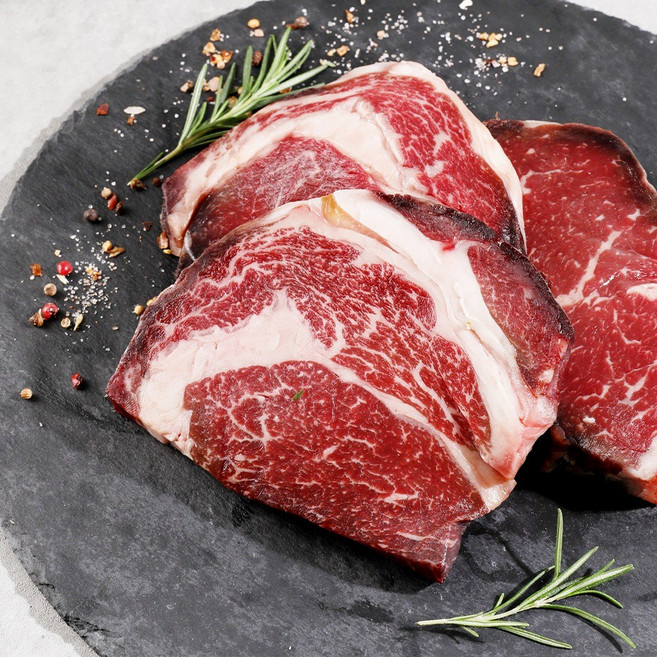 파파네정육점 국내산 한우 드라이에이징 숙성 등심 목살 구이용 스테이크, 드라이에이징 한돈 목살 900g