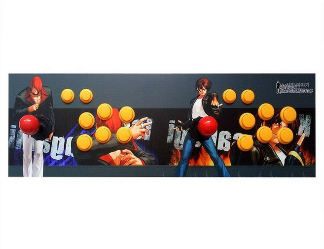 오락실 조이스틱 2인 PC컨트롤러 컨트롤러 1개, 듀얼-02 곡선 6키